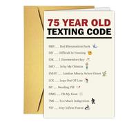 Bhiosng Funny 75th Birthday Card Gift, Hilarious 75 Years Old Birthday Card Gift for Dad Mom Grandad Grandma Husband Wife Uncle, Humorous 75 Year Old Birthday Decoration For Women Men