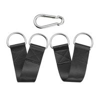 BHIPKOT Pack of 2 Hammock Attachment, Tree Swing Strap, Swing Suspension, Nylon Portable Swing Kit, Tear-Resistant Suspension Hanging Strap with 2 Carabiners and 2 D-Rings for Swing Hanging Chair