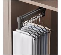 BHKERUZ 36cm, Pull-Out Clothes Rod for Pulling Out Hangers, Adjustable Wardrobe Telescopic Rod, Space-Saving Multi-Trousers Hanger