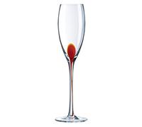 BHL Luminarc Drip Flute, Red, 22 cl, Set of 4