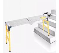 BHLFGKY Adjustable Scaffolding with Wheels & Feet, 180cm Walk Boards for Jobsite Engineering & Hedge Cutting, Portable Platform Equipment for Safe Work at Heights