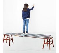 BHLFGKY Portable Telescoping Scaffolding Platform for Painters, 4ft Extension Work Plank - Heavy Duty Scaffold Boards for Home Use, Adjustable Lightweight Ladder Equipment