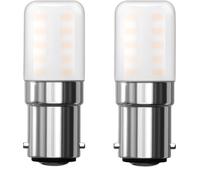 BHMAOYN Pack of 2 12 V 24 V B15D LED Light Bulb 4 W Warm White 2700 K for Motorhome, Solar, Marine Camper, Fridge, Sewing Machine, Hood, Pack of 2
