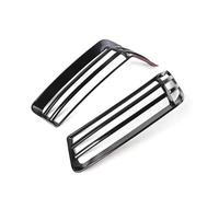 BHMIRUI Front Wheel Eyebrow Light Lamp Cover Trim Sticker ABS Protection Guard Compatible With Jeep Wrangler JL Gladiator JT 2018-2022(Noir)