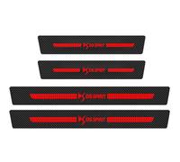 BHNGVTY The Outer Door Sill Welcome Pedal Is Suitable for Citr-oen Berlingo C1 C3 C4 Models, Anti Scratch Door Sills, Door Sill Skirts,Ds Spirit Red