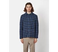Bhode Chore 3D Check Jacket (Wool) - Blue - Blue / L