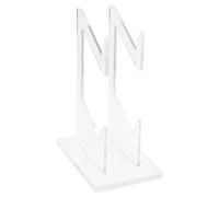 Bhoulandi Double-Layered Acrylic Games Controller Holders, Universal Headphone and Gaming Controller Stand, Transparent Dual Gamepad Controller Holder for Desk Table