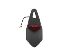 BHOUTY Motorbike Brake Lights Motorcycle Universal 12V LED Taillight Brake Lamp With Rear Mud guard License Plate Bracket Holder For Off-Road 1PCS