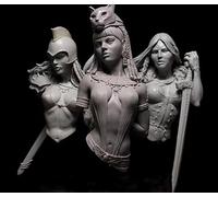 Bhowsa 1/10 Ancient Female Warrior Resin Bust Model Kit Unpainted and Unassembled (3 figures) //G6jK7lo1