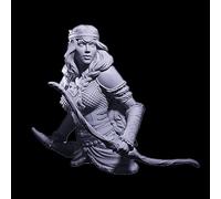 Bhowsa 1/10 Ancient Female Warrior Resin Bust Model Kit, Unpainted and Unassembled //J9f6w16