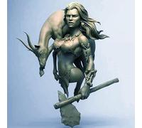 Bhowsa 1/10 Ancient Female Warrior Resin Bust Model Kit, Unpainted and Unassembled //J9f6w48