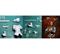 Bhowsa 1/10 Ancient Female Warrior Resin Bust Model Kit, Unpainted and Unassembled //J9f6w77