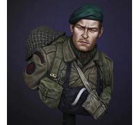 Bhowsa 1/10 WWII British Soldier Resin Bust Model Kit - Unpainted and Unassembled //i7f8w4