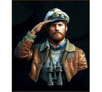 Bhowsa 1/10 WWII German Navy Commander Resin Soldier Bust Model Kit Unpainted and Unassembled//X9TK7lj2