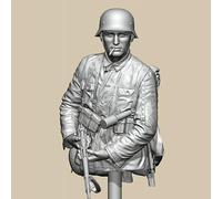 Bhowsa 1/10 WWII German Resin Soldier Bust Model Kit Unpainted and Unassembled//X9TK6lj2