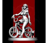 Bhowsa 1/24 Sci-Fi Agent Female Warrior Resin Model Kit Unassembled and Unpainted Resin Model //K8OF3q8