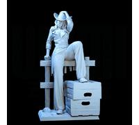 Bhowsa 1/24 Sci-Fi Agent Female Warrior Resin Model Kit Unpainted and Unassembled //G8Oi9k13