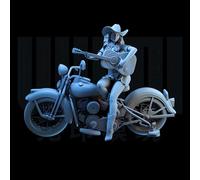 Bhowsa 1/24 Sci-Fi Agent Female Warrior Resin Model Kit Unpainted and Unassembled //G8Oi9k2