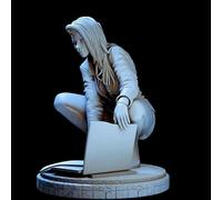 Bhowsa 1/24 Sci-Fi Agent Female Warrior Resin Model Kit Unpainted and Unassembled //G8Oi9k6