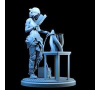 Bhowsa 1/24 Sci-Fi Agent Female Warrior Resin Model Kit Unpainted and Unassembled //G8Oi9k8