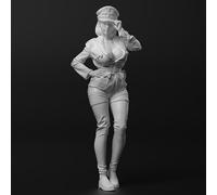 Bhowsa 1/24 Sci-Fi Female Agent Soldier Resin Model Kit Unpainted and Unassembled Resin Model Kit //T5S2i10