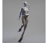 Bhowsa 1/24 Sci-Fi Female Agent Soldier Resin Model Kit Unpainted and Unassembled Resin Model Kit //T5S2i58