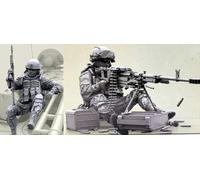 Bhowsa 1/35 European Commando Soldier Resin Model Kit Unpainted and Unassembled (2 figures) //f2jy9lo96