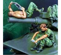 Bhowsa 1/35 Vietnam War US Soldier Resin Figure Kit Unpainted and unassembled resin model kit (2 figures) //K6W4i90