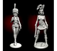 Bhowsa 1/35 World War I Female Soldier Resin Model Kit Unpainted and Unassembled Resin Model (2 Figures) //e7c4J5
