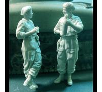 Bhowsa 1/35 WWII British Tank Soldier Resin Model Kit Unpainted and Unassembled (2 people, no tank) //p9O7lj5