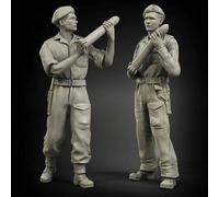 Bhowsa 1/35 WWII British Tank Soldier Resin Model Kit Unpainted and Unassembled (2 people, no tank) //p9O7lj7