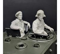 Bhowsa 1/35 WWII British Tank Soldier Resin Model Kit Unpainted and Unassembled (2 people, no tank) //p9O7lj4