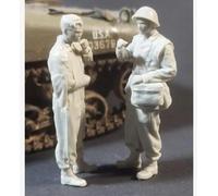 Bhowsa 1/35 WWII British Tank Soldier Resin Model Kit Unpainted and Unassembled (2 people, no tank) //p9O7lj15