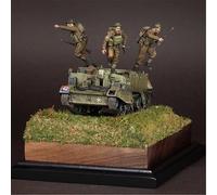Bhowsa 1/35 WWII British Tank Soldier Resin Model Kit Unpainted and Unassembled (3 people, no tank) //p9O6lj6