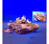 Bhowsa 1/35 WWII British Tank Soldier Resin Model Kit Unpainted and Unassembled (4 people, no tank) //p9O5lj2