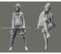Bhowsa 1/35 WWII Female Soldier Resin Model Kit Unpainted and Unassembled (2 figures) //F9s8lj10