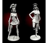 Bhowsa 1/35 WWII Female Soldier Resin Model Kit Unpainted and Unassembled (2 figures) //F9s8lj29