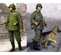 Bhowsa 1/35 WWII German Soldier Resin Figure Kit Unpainted and Unassembled (2 figures) //X8TK7lj4