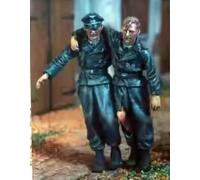 Bhowsa 1/35 WWII German Soldier Resin Model Kit, Unpainted and Unassembled (2 people) //8D9vj102z