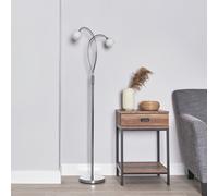 BHS Acacia 2 Light Multihead Floor Lamp - Chrome