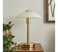BHS Aria Satin Touch Table Lamp - Gold