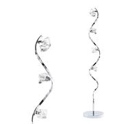 BHS Lighting BHS Bella 4 Light Floor Lamp In Polished Chrome Finish With Clear Glass