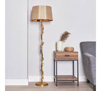 BHS Brooklyn Stem Stick Floor Lamp - Brass