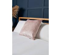 BHS Crushed Velvet Cushion in Pink | Size: 45 cm x 45 cm Bhs Pink 45 cm x 45 cm