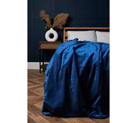 BHS Crushed Velvet Throw in Navy | Size: 127 cm x 152 cm Bhs Navy 127 cm x 152 cm