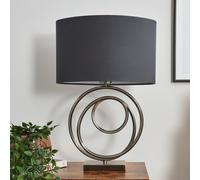BHS Helix Table Lamp - Silver