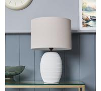 BHS Hive Ceramic Table Lamp - Cream