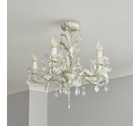 BHS Josefine Glass 5 Light Chandelier - Gold