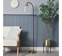 BHS Leni Bubble Glass Floor Lamp - Black