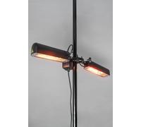 BHS Lighting 1600W 2 Lamp Parasol Radiant Heater in Black BHS Lighting Black